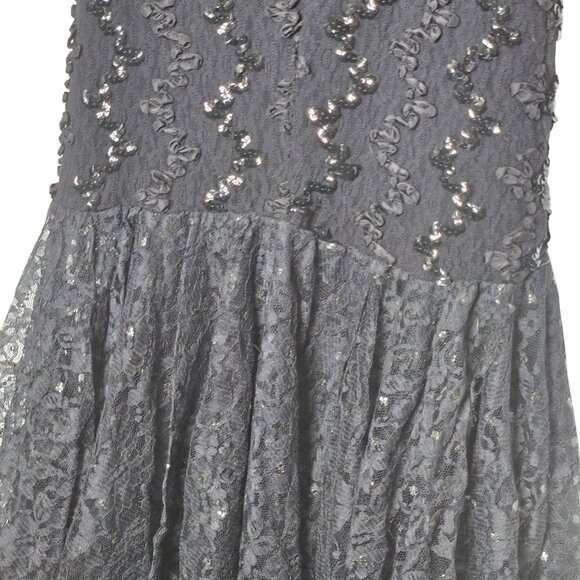 Vintage 80s Dave & Johnny Joseph Lara Lace Sequin Off-Shoulder Mermaid Dress 5/6 - Picture 12 of 14